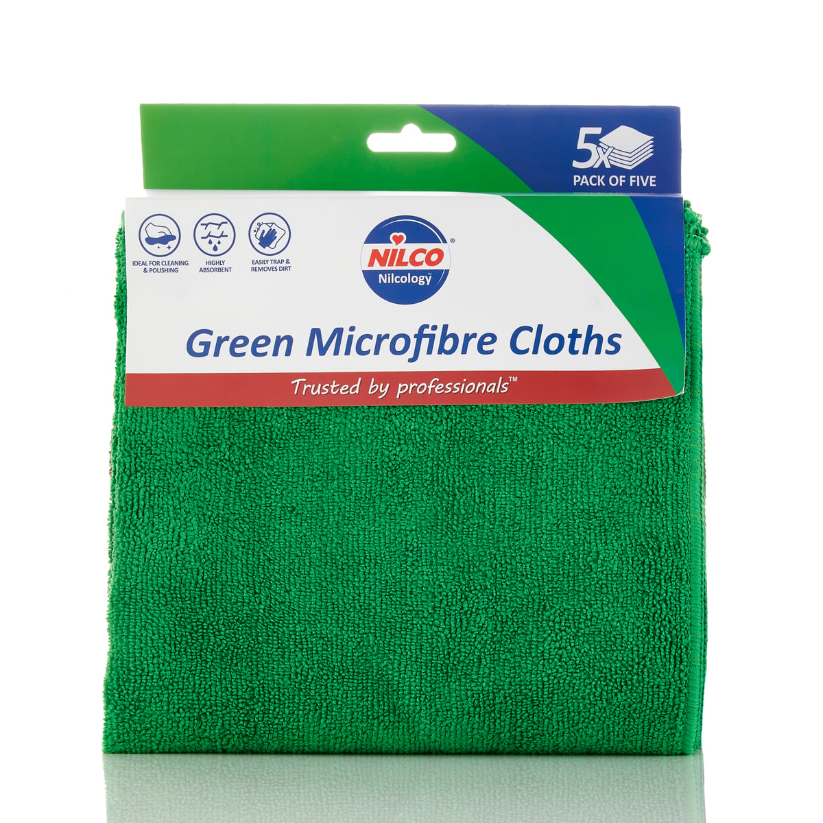 Nilco Microfibre Cloths Green
